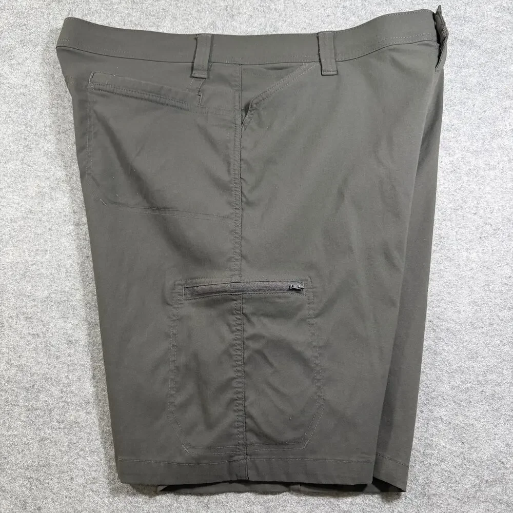 Wrangler ATG Cargo Shorts Mens 40 Dark Gray Zippered Pockets Outdoor Hiking
